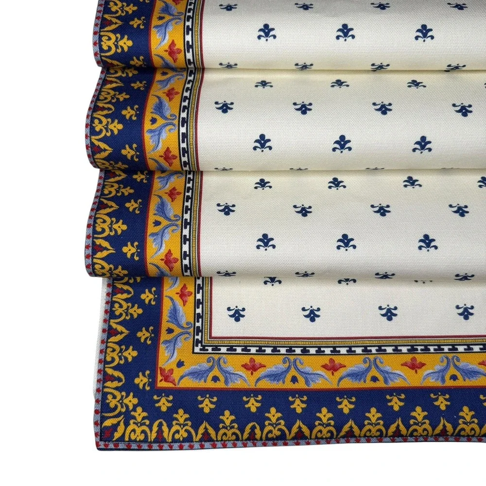 NWOT Williams Sonoma Sicily Mosaic 16x108 Table Runner Cotton European Floral